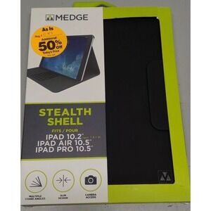 M-Edge Stealth Shell Case for iPad 10.2 iPad Air 10.5 iPad Pro 10.5‎ Black Folio